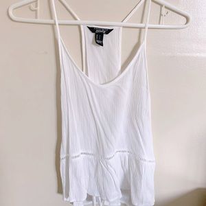 White flowy tank